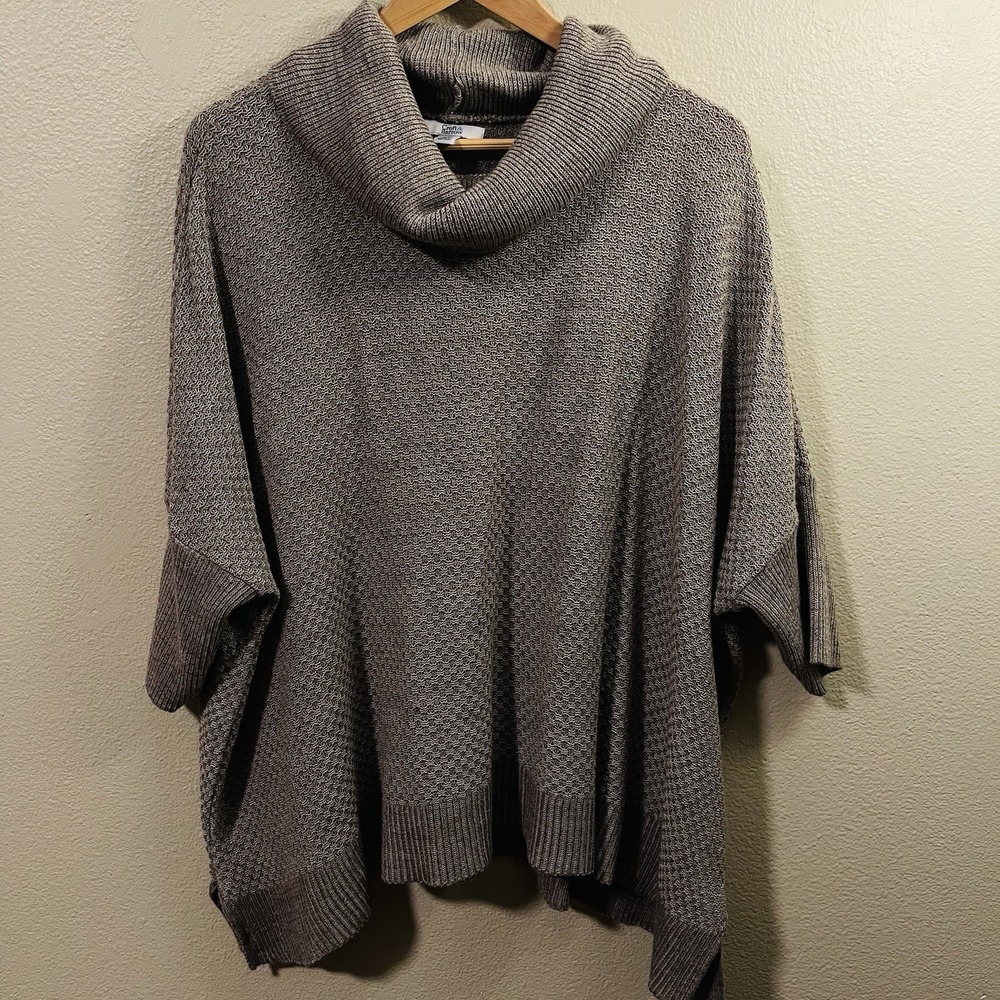 Croft & Barrow Oversized Cowl Neck Sweater Short Sleeve Size L /XL Fits Plus Sz